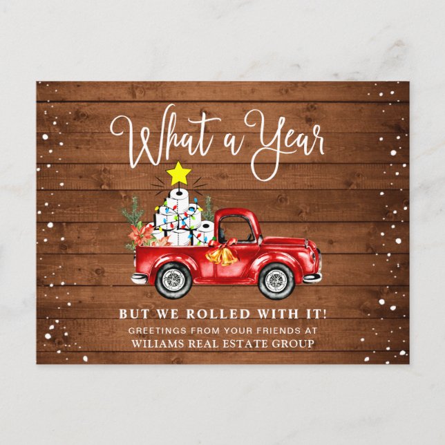 Cartão Postal Engraçado Que Corporação de Natal (Frente)