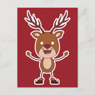 Cartão postal Engraçado Reindeer