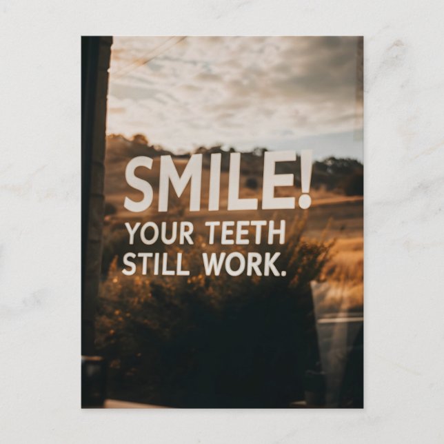 Cartão Postal Engraçado Sarcasmo Aniversário Mais velho Idade Ma (Frente)