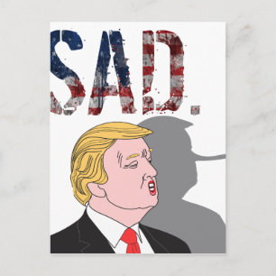 Cartão Postal Engraçado sarcástico anti-Presidente Donald Trum