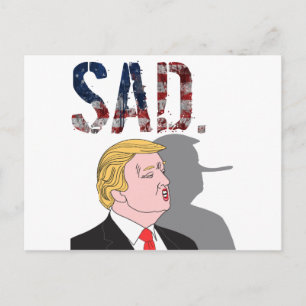 Cartão Postal Engraçado sarcástico anti-Presidente Donald Trump
