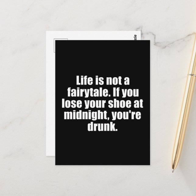 Cartão Postal Engraçado sarcástico diz famosa citação sarcasmo (Frente/Verso In Situ)