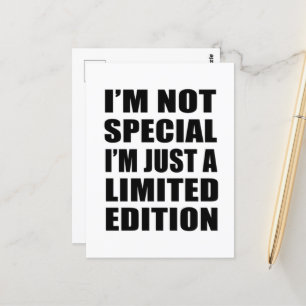 Cartão Postal Engraçado sarcástico diz introvertido do humor adu