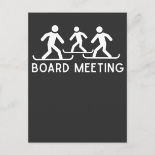 Cartão Postal Engraçado Snowboard Citação Snowboard Piada Esp