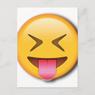 Cartão Postal Engraçado Social Emoji