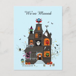 Cartão Postal Engraçado termos mudado o endereço da casa assom