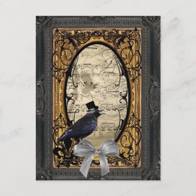 Cartão Postal Engraçado vintage Gothic. (Frente)