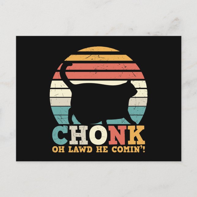 Cartão Postal Engraçado Vintage Halloween Cat (Frente)