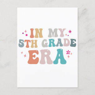 Cartão Postal Engraçado voltar à escola na minha 5