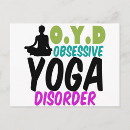Cartão Postal Engraçado Yoga