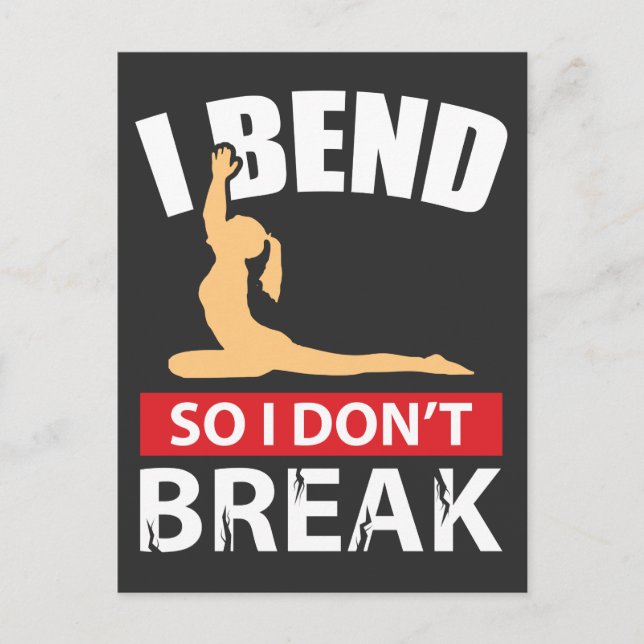 Cartão Postal Engraçado Yoga Say (Frente)