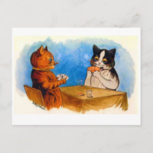 Cartão Postal Engraçados Gatos Fumantes De Charuto Humorosos Jo