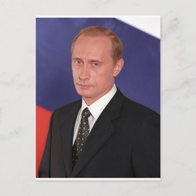 Cartão Postal Engrenagem de Vladimir Putin (Frente)