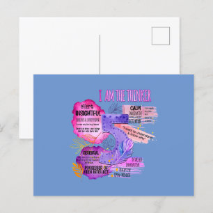 Cartão Postal Enneagram Tipo 5 - Eu Sou O Pensador