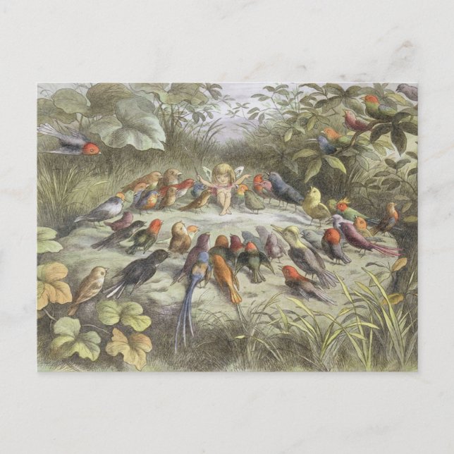 Cartão Postal Ensaio Antigo na Terra das Fadas (Frente)