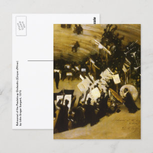 Cartão Postal Ensaio da Orquestra Pasdeloup por JS Sargent