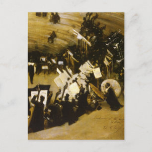 Cartão Postal Ensaio da Orquestra Pasdeloup por JS Sargent