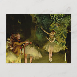 Cartão Postal Ensaio de balés - Edgar Degas - 1875