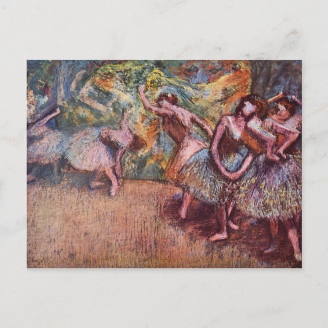 Cartão Postal Ensaio de balés - Edgar Degas - 1904 (Frente)