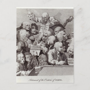 Cartão Postal Ensaio do Oratorio de Judith, 1734