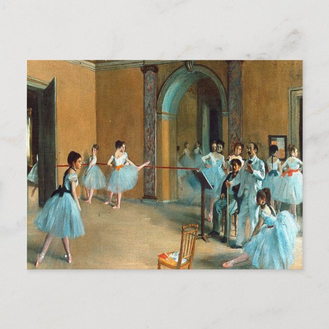 Cartão Postal Ensaio no Foyer da Ópera La Rue (Frente)