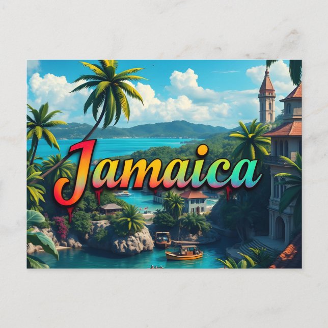 Cartão Postal enseada da Jamaica (Frente)