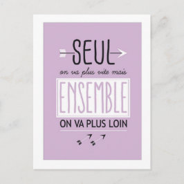 Cartão Postal Ensemble no va plus loin