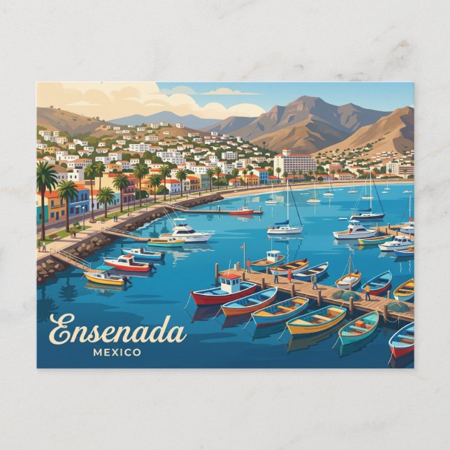 Cartão Postal Ensenada México (Frente)