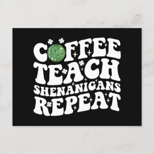 Cartão Postal Ensino de Café Shenanigans Repete Professora de Bo
