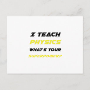 Cartão Postal Ensino Física Qual é o seu Professor de Superpot