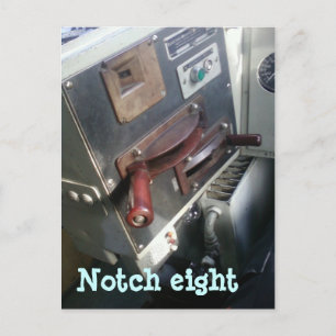 Cartão Postal Entalhe oito