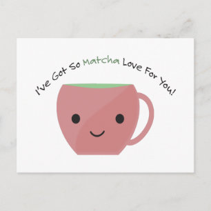Cartão Postal Então Matcha Amor Por Você