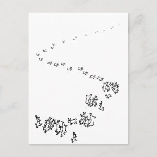 Cartão Postal Então Nós Vamos Dançando Coelhinhos