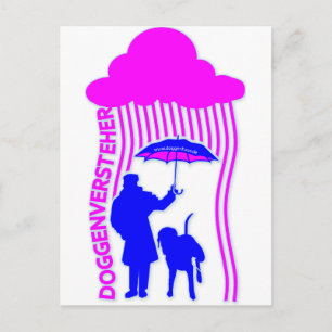 Cartão Postal Entendedor de dogue