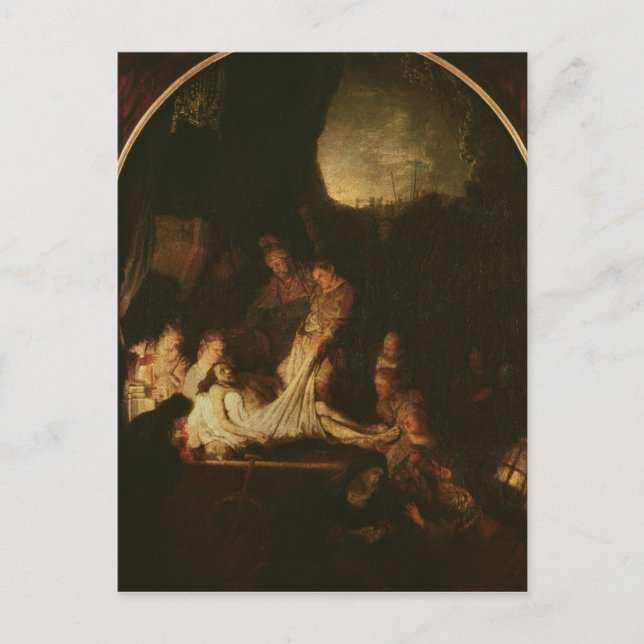 Cartão Postal Entombment, c.1639 (Frente)