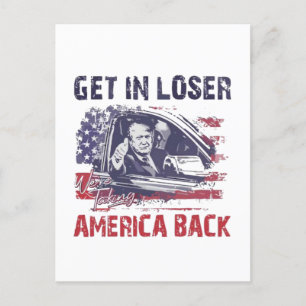 Cartão Postal Entra em Perdedor, estamos levando a América de vo