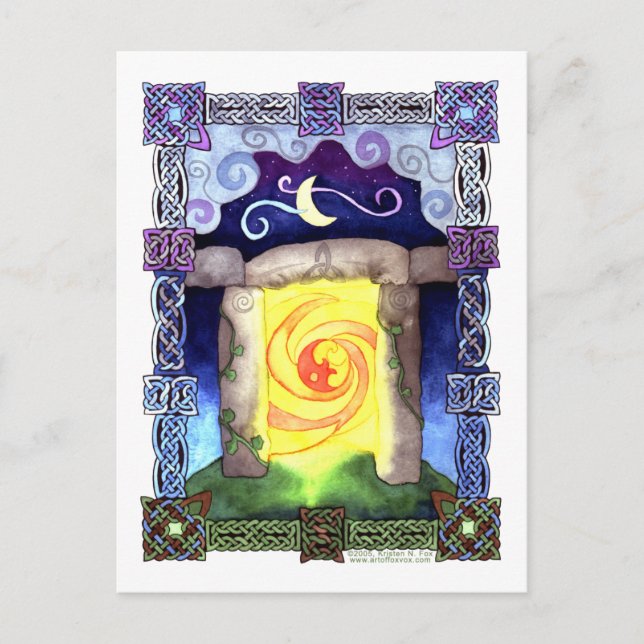 Cartão Postal Entrada celta (Frente)