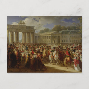 Cartão Postal Entrada de Napoleon mim em Berlim