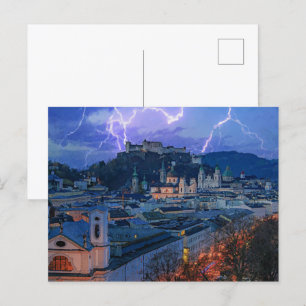 Cartão Postal Entrada do Exultante - Cena de Relâmpagos Noturnos