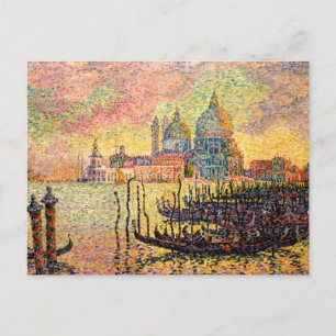 Cartão Postal Entrada do Grande Canal, Veneza Paul Signac