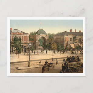 Cartão Postal Entrada do Parque Tivoli, Copenhaga