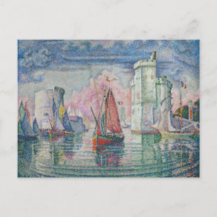 Cartão Postal Entrada do Porto de La Rochelle, Paul Signac