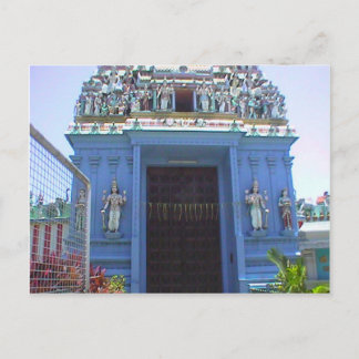 Cartão Postal Entrada do templo hindu, Pequena Índia