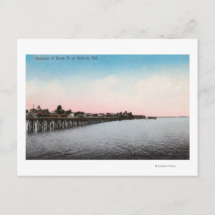 Cartão Postal Entrada dos Papais noeis Fe RailroadAntioch, CA