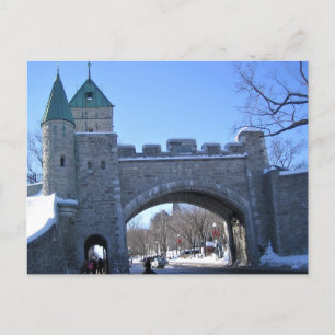 Cartão Postal Entrada na Cidade Velha do Quebec, Quebec, Canadá