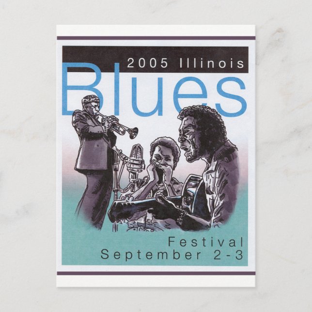 Cartão Postal Entrada na Poster do Concurso Blues 2005 (Frente)