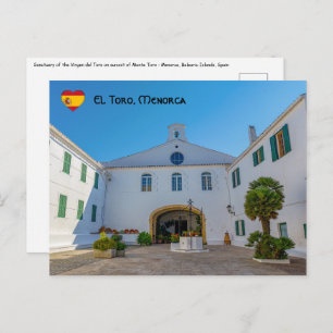 Cartão Postal Entrada no mosteiro de Monte Toro - Menorca, Espan