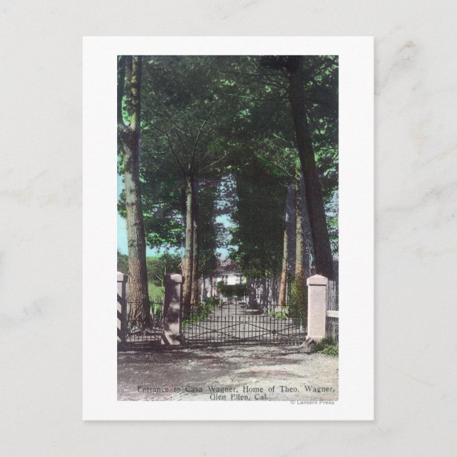Cartão Postal Entrada para a Vista do Wagner da Casa Theodore (Frente)