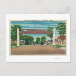 Cartão Postal Entrada para Alexandria Bay View