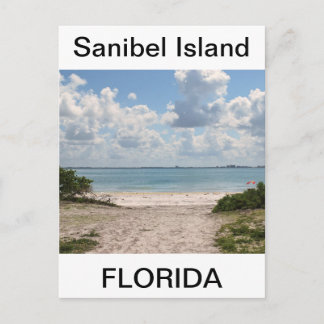Cartão Postal Entrada para Sanibel Beach